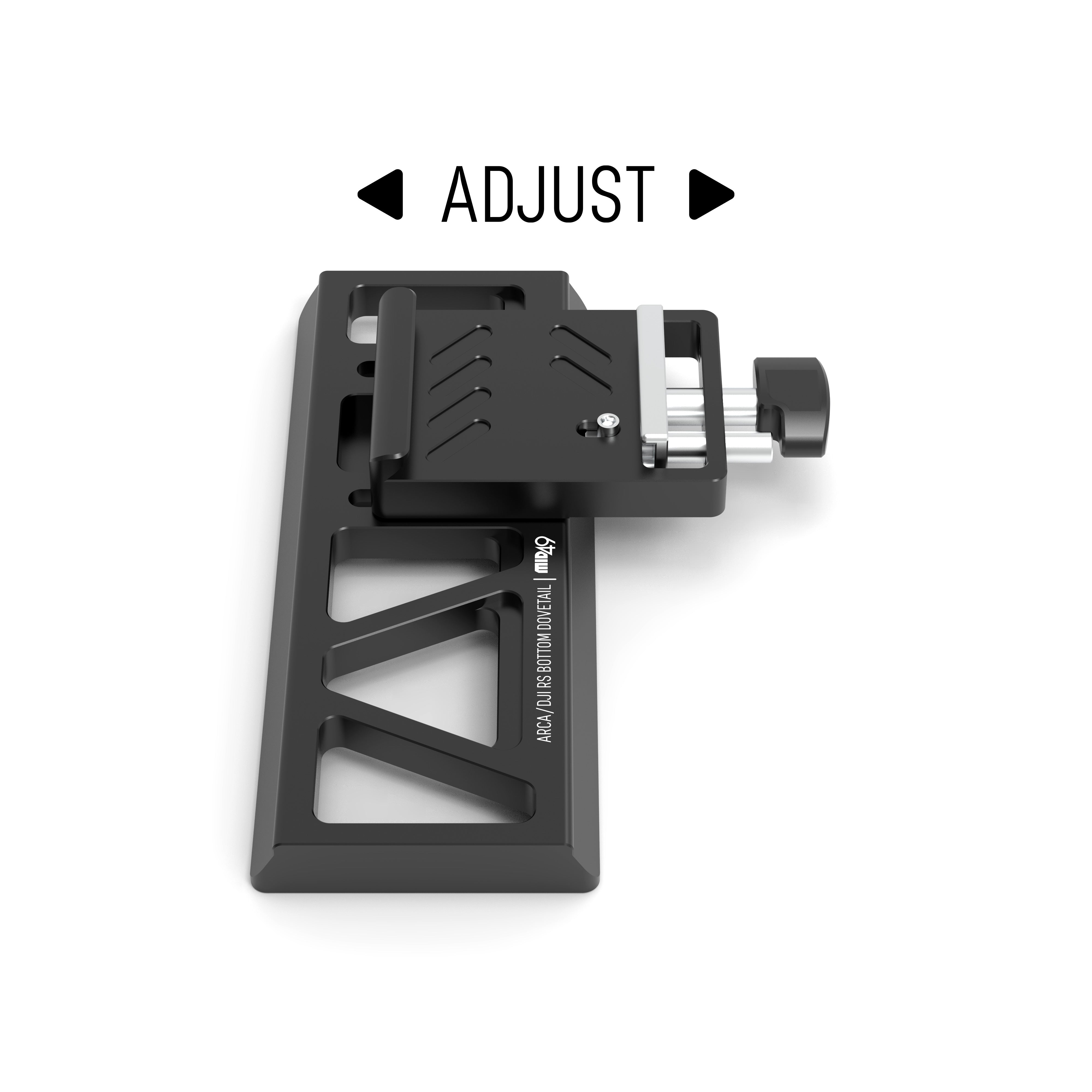 Gimbal Bottom ARCA Adapter (DJI S, RS2, RS3, RS4)